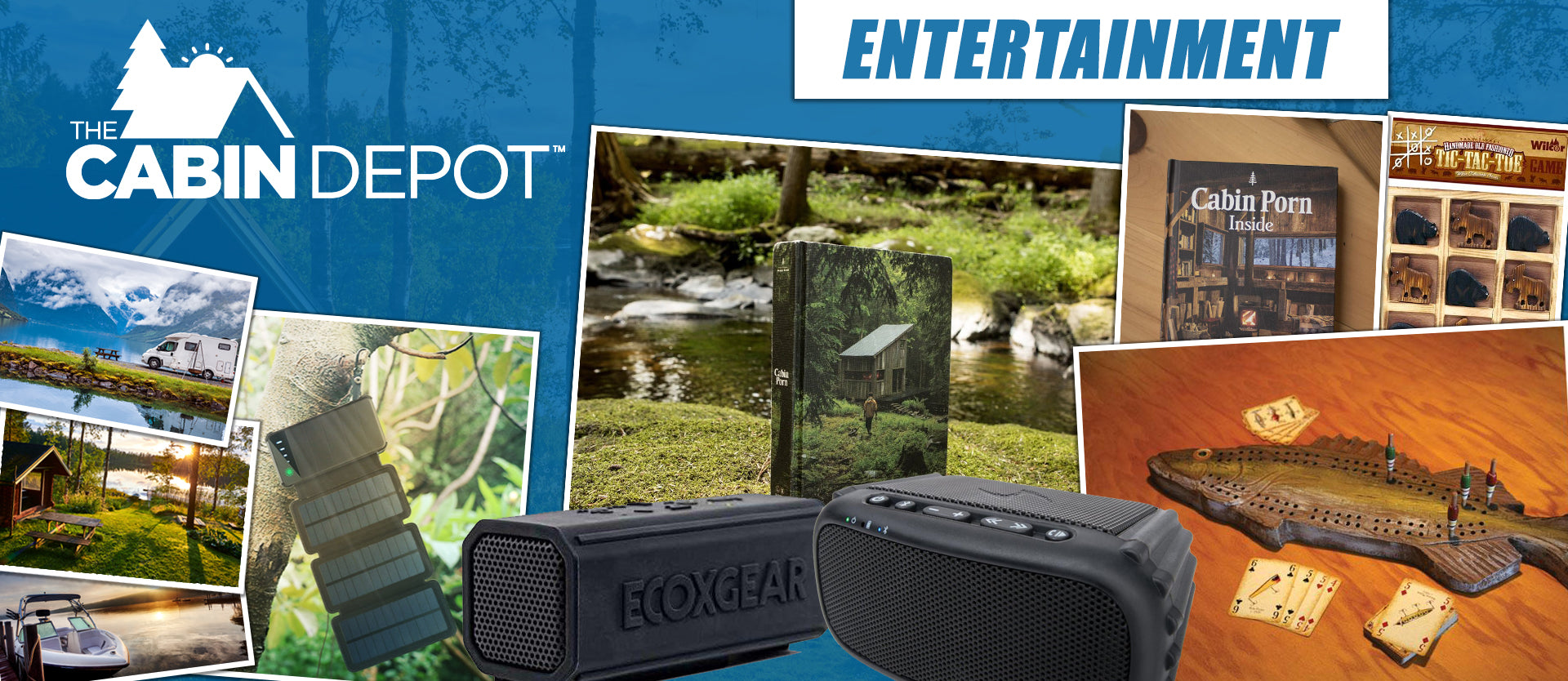 The Cabin Depot ™ Entertainment Canada Bluetooth Speakers Games