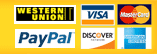 Payment Method- Western Union, Visa, MasterCard, PayPal, Discover, American Express