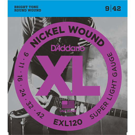 D Addario Exl1 3d Nickel Wound Electric Guitar Strings Super Light 9 Bananas At Large