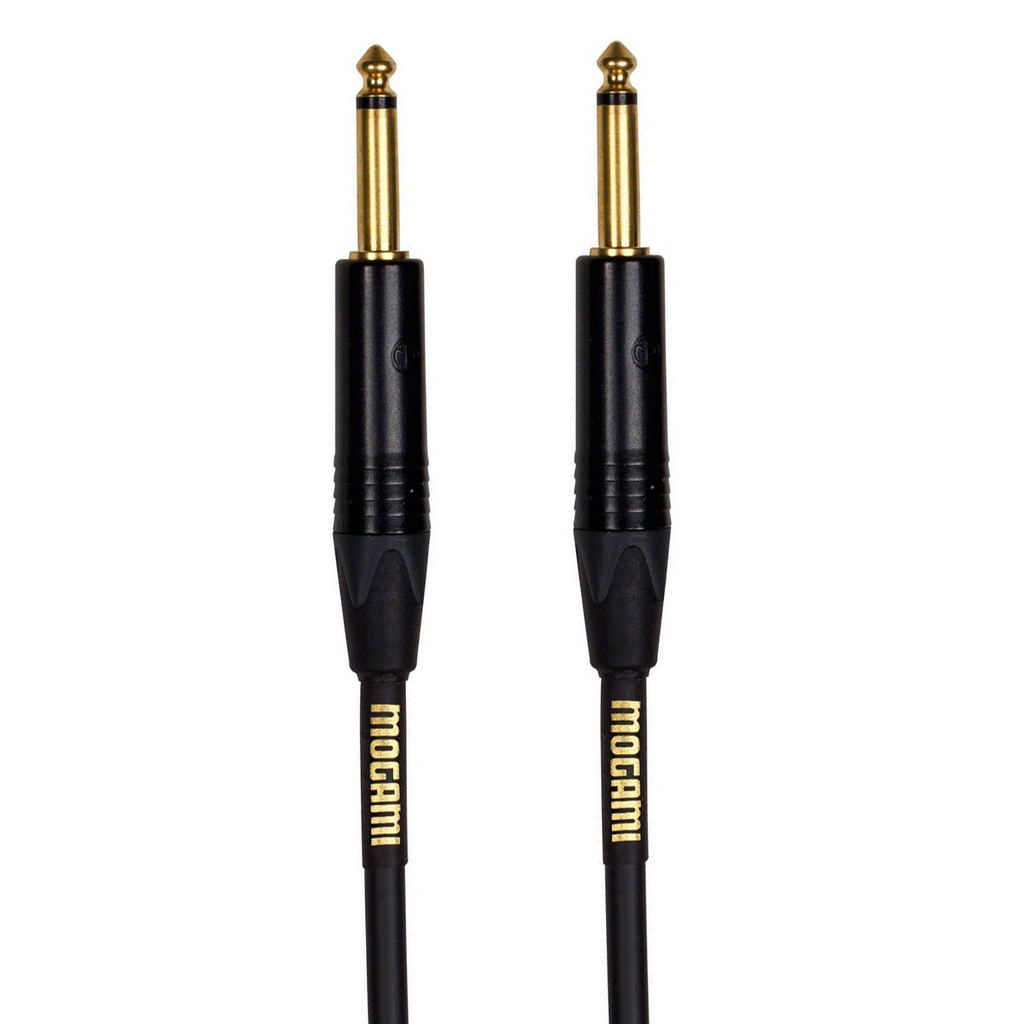 Mogami Gold Instrument Cable, Straight to Straight, 1/4 in. to 1/4 in. - 25 ft.