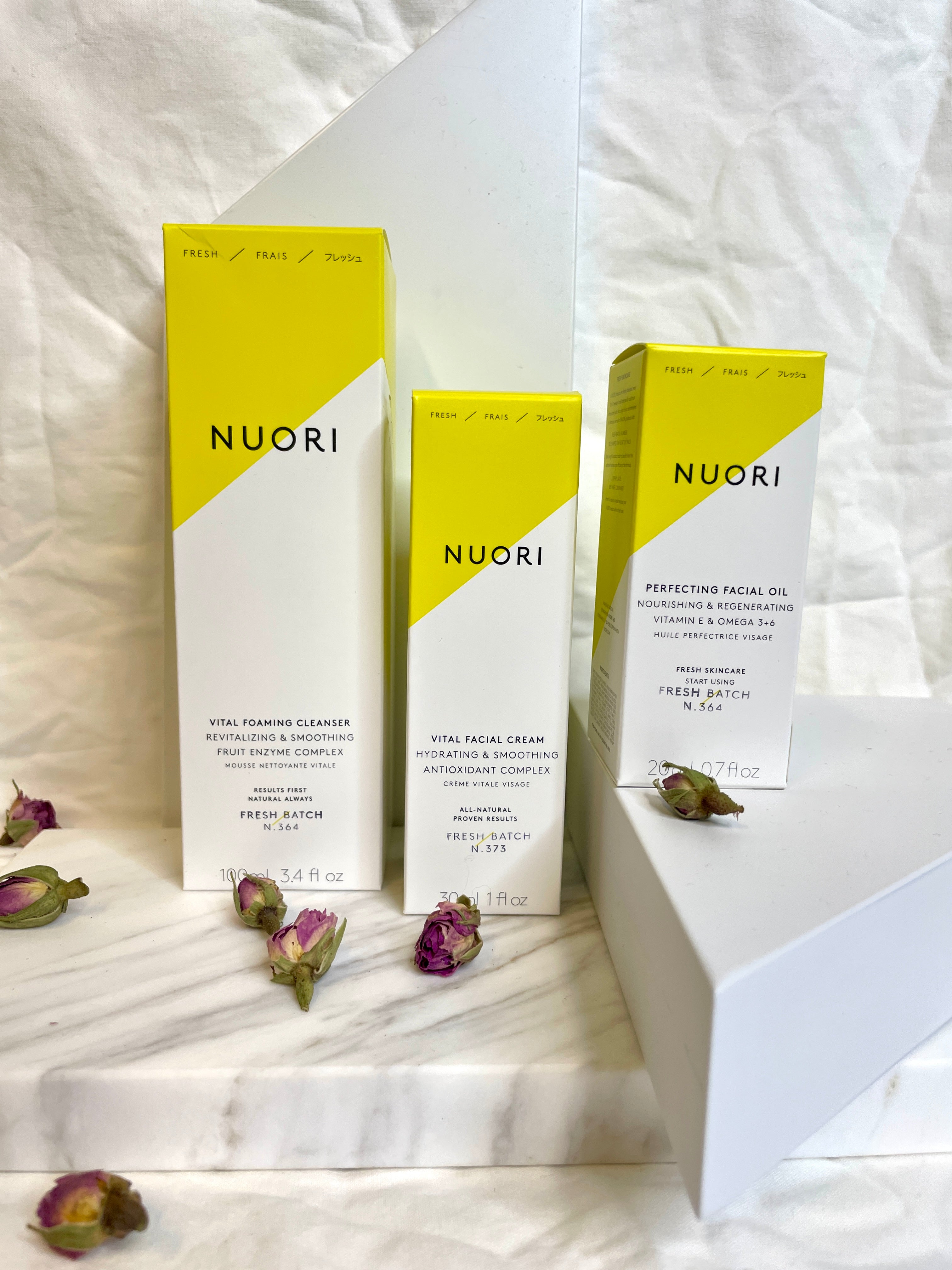 Billede af NUORI Sampak: Vital Facial Cream + Vital Foaming Cleanser + GRATIS Perfecting Facial Oil