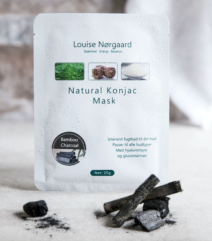 Billede af Organic Konjac Bamboo Charcoal Mask