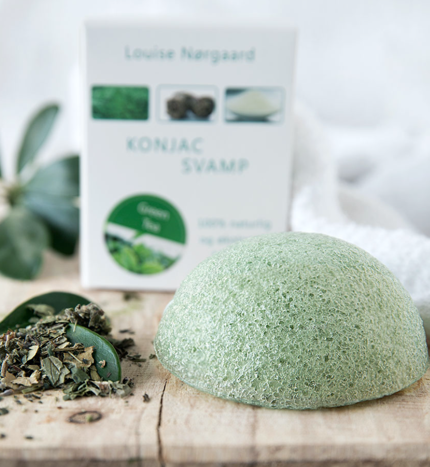 Billede af Organic Konjac Green Tea svamp