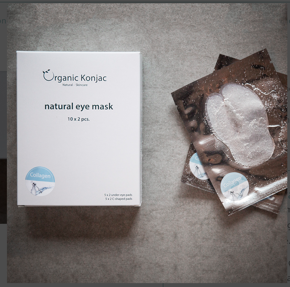 Billede af Organic Konjac Natural Eye Mask