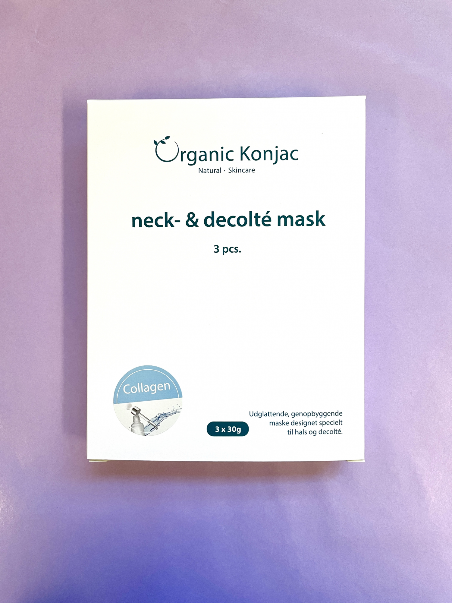 Billede af Organic Konjac Neck & Decolté Mask, Collagen