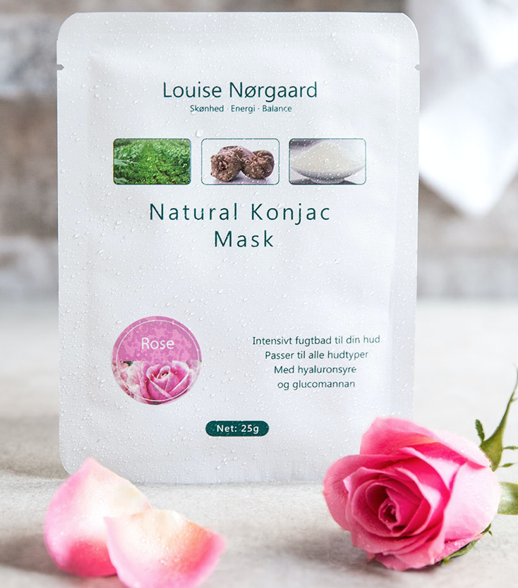 Billede af Organic Konjac Rose mask