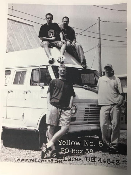 Yellow No. 5 in the 1990's Happy Van 1970 Ford Econoline