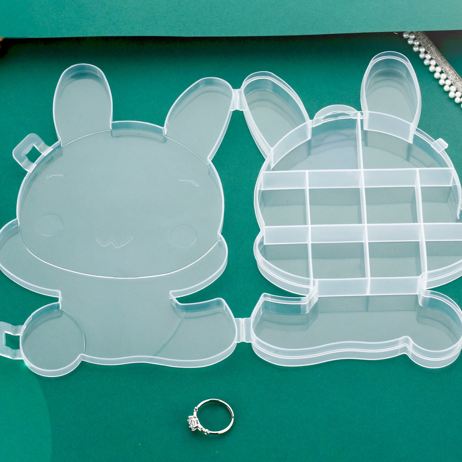 6557 Transparent Cartoon Bear Clear Plastic Storage Box Jewelry Box Jewelry Organizer Holder Cabinets For Small objects (1 Pc Mix Color) 6557 Transparent Cartoon Bear Clear Plastic Storage Box Jewelry Box Jewelry Organizer Holder Cabinets For Small objects (1 Pc Mix Color)