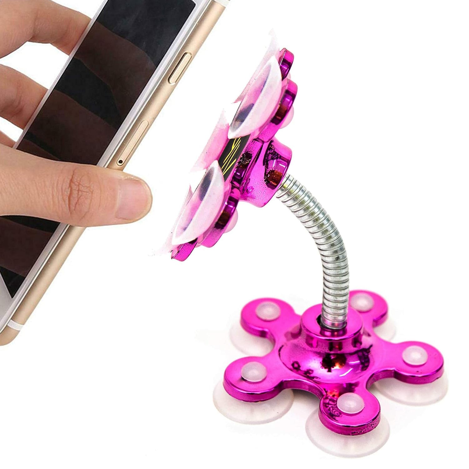 0662 Phone Holder, 360Â°Rotatable Phone Stand Multi-Function Double-Sided Suction Cup Mobile Phone Holder  vip stand( MOQ :- 6 Pc )