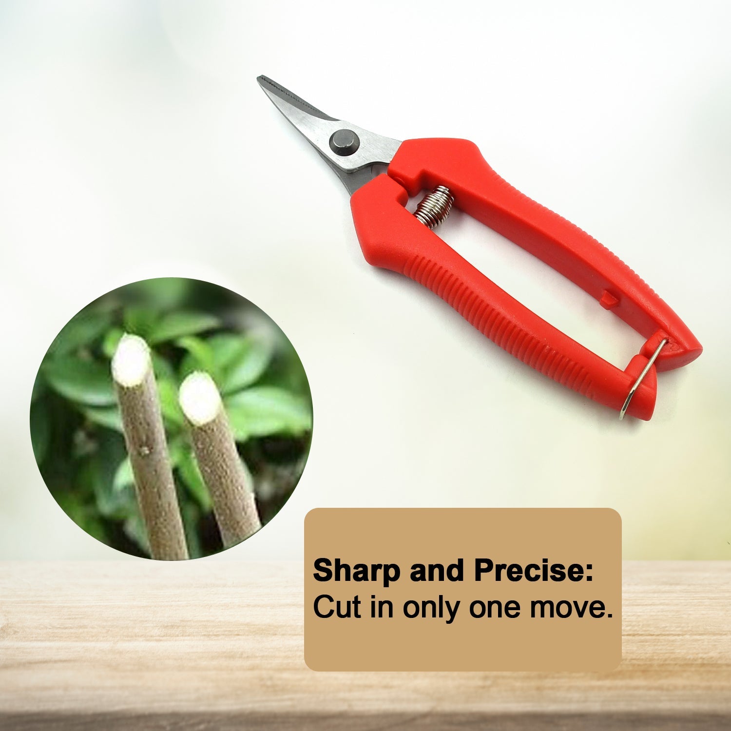 9135 Heavy Duty Stainless Steel Cutter, Nonâ€‘slip Trimming Scissors Durable Not Easy To Wear for Gardening Pruning Of Fruit Trees Flowers and Plants