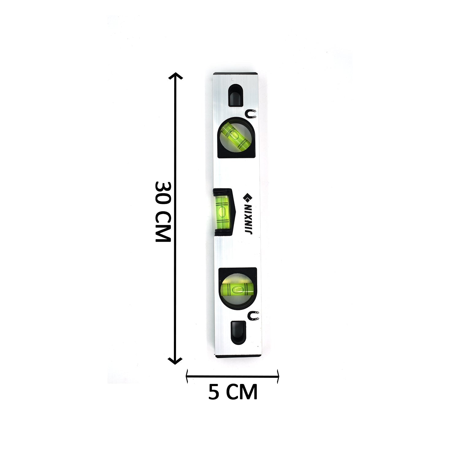 1602 30 cm Aluminum Alloy Magnetic Torpedo Level Metric Rulers