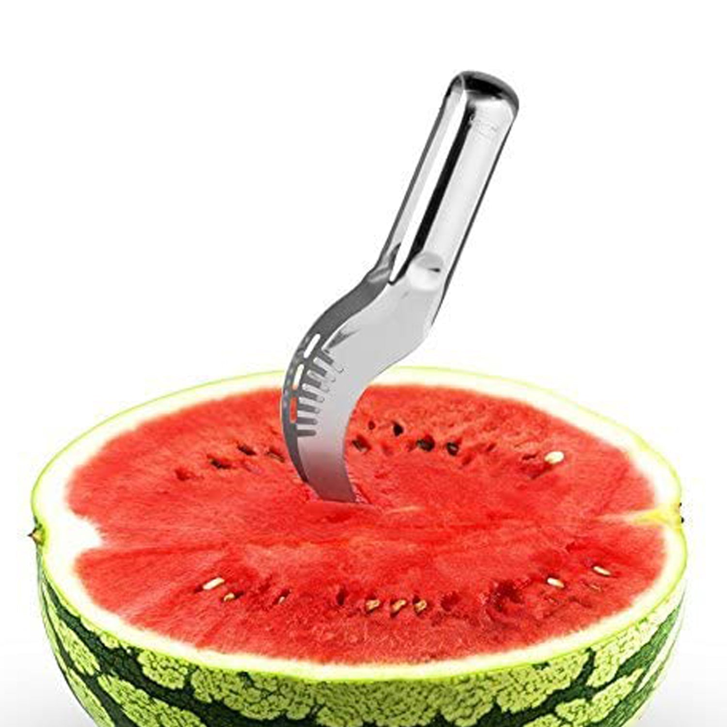 Watermelon Slicer Steel Corer Watermelon Cutter Smart Kitchen Gadget Fruit Slicer Multi-Purpose Stainless Steel Kitchen Tool