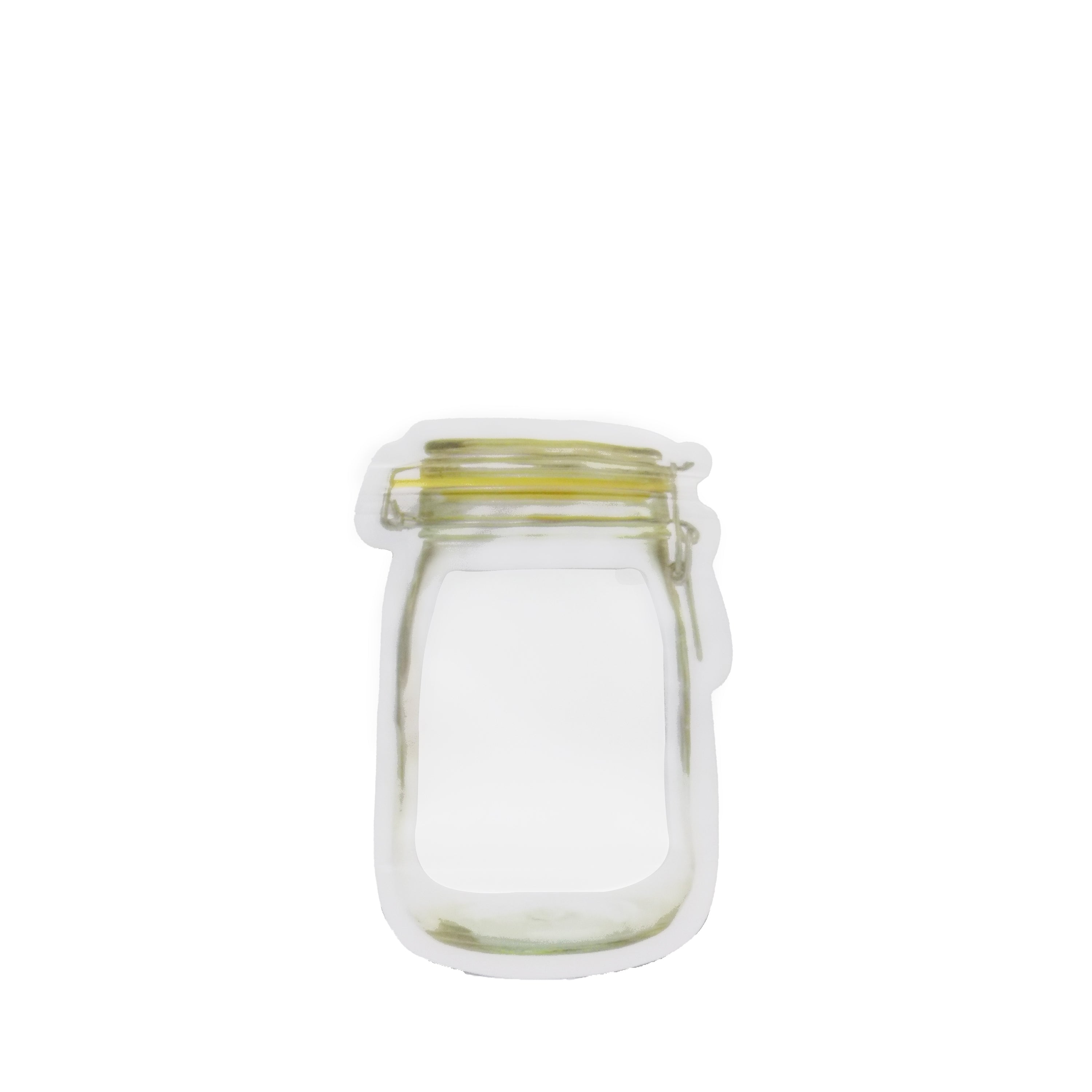 Reusable Airtight Seal Plastic Food Storage Mason Jar Zipper (150ml)