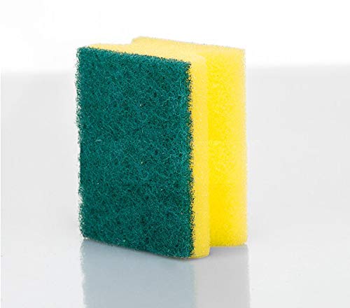 Scrub Sponge 2 in 1 Pad for Kitchen, Sink, Bathroom Cleaning Scrubber