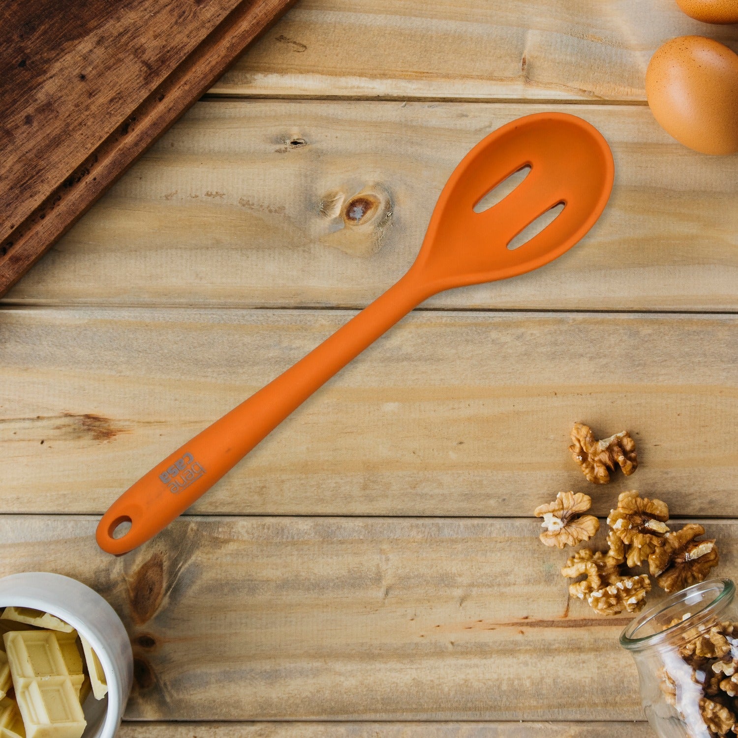 SILICON NON-STICK HEAT RESISTANT KITCHEN ITEM PREMIUM SPOON ( 1PC ).