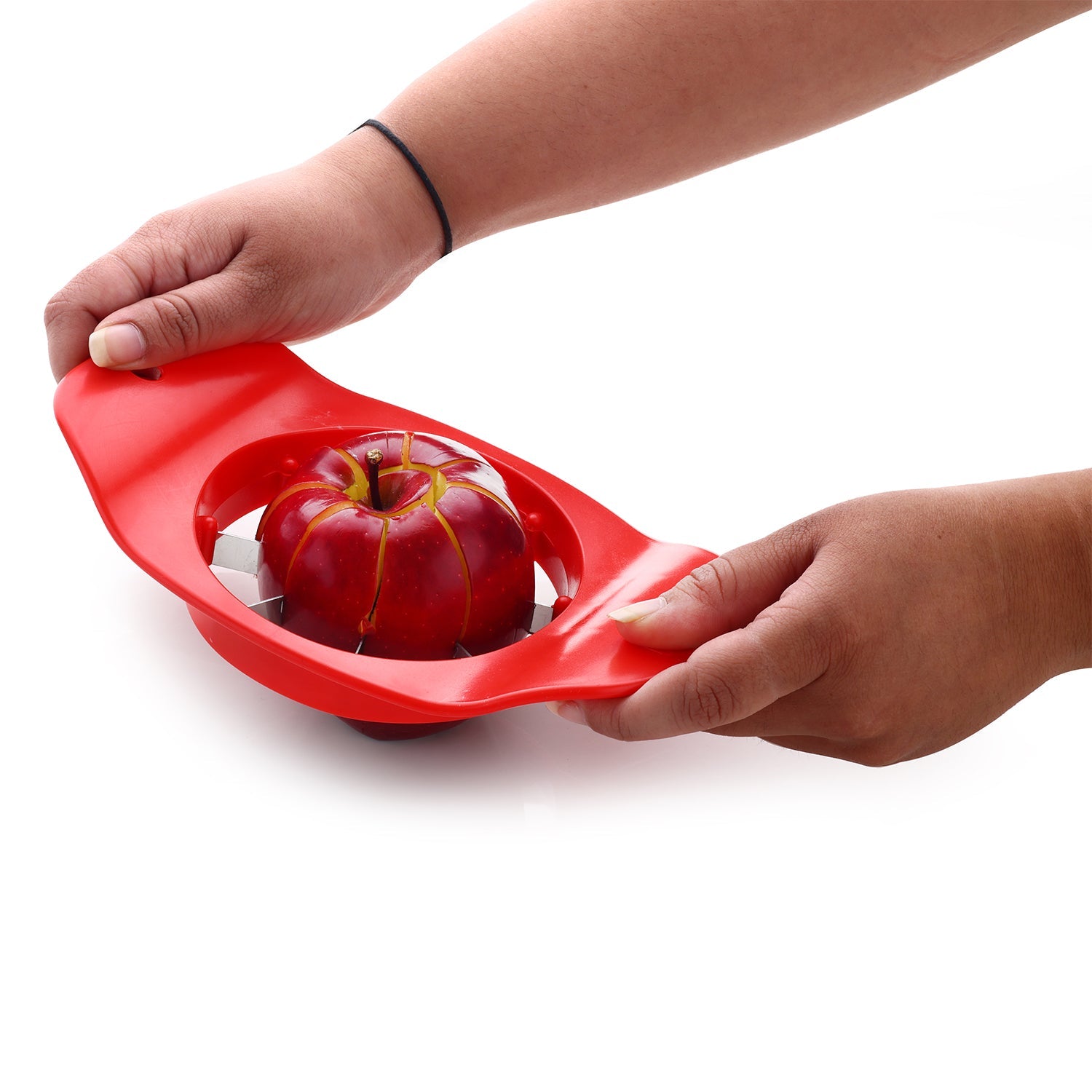 Ganesh Plastic & Stainless Steel Apple cutter  (colors may vary)
