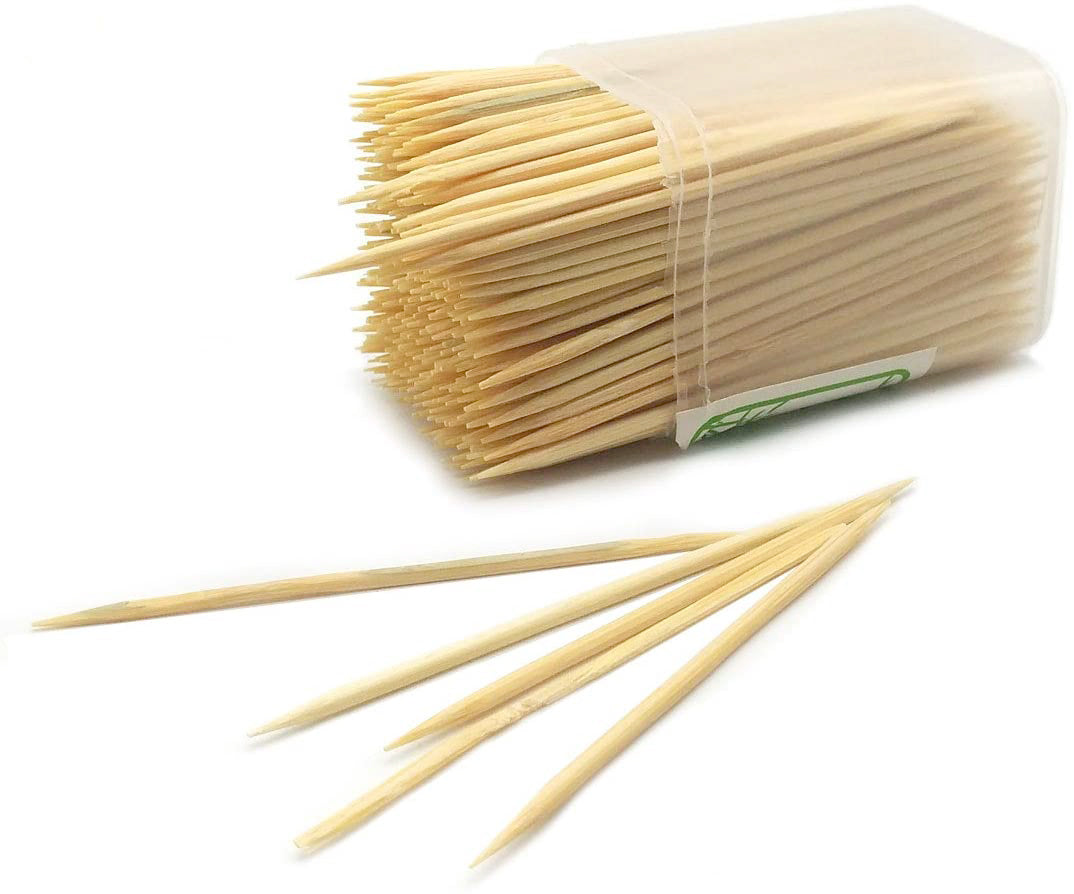 Wooden Toothpicks with Dispenser Box