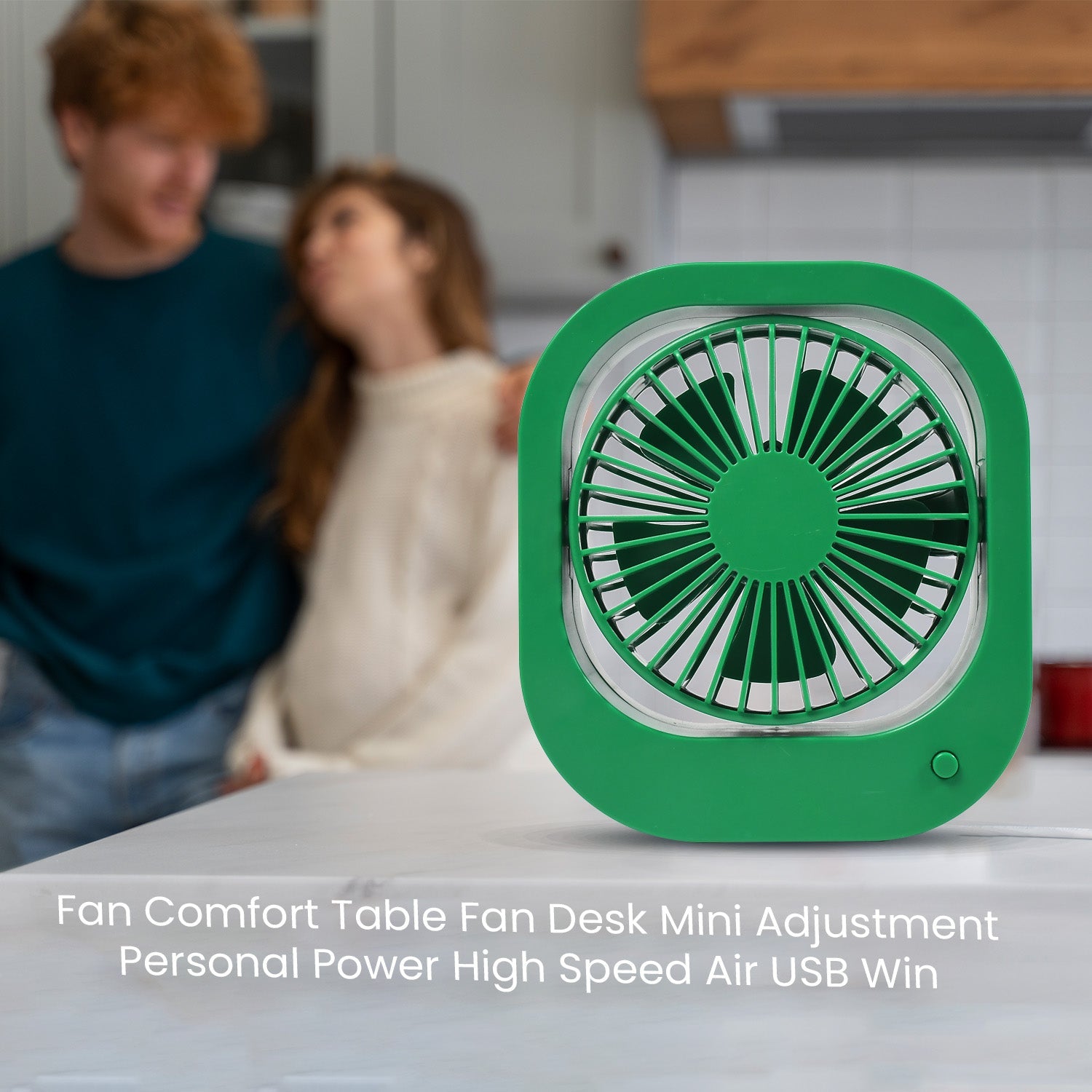 1110 Portable USB Fan - Rechargeable Fan with 2 Speeds, 180Â° Rotating Rechargeable Fan, Quiet Personal Fan for Travel in the Car Outdoors (Battery Not Include)