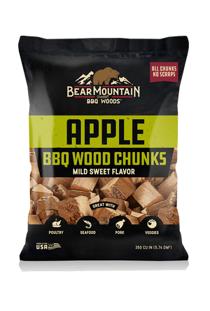 Bear Mountain Apple Wood Chunks - 4lb - ROC BBQ Supply - Charcoal Chunks