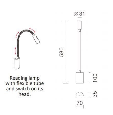 Head shop reading light