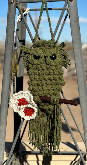 Owl wall hanger - TrashCatCrew - Owl Scarf Hanger