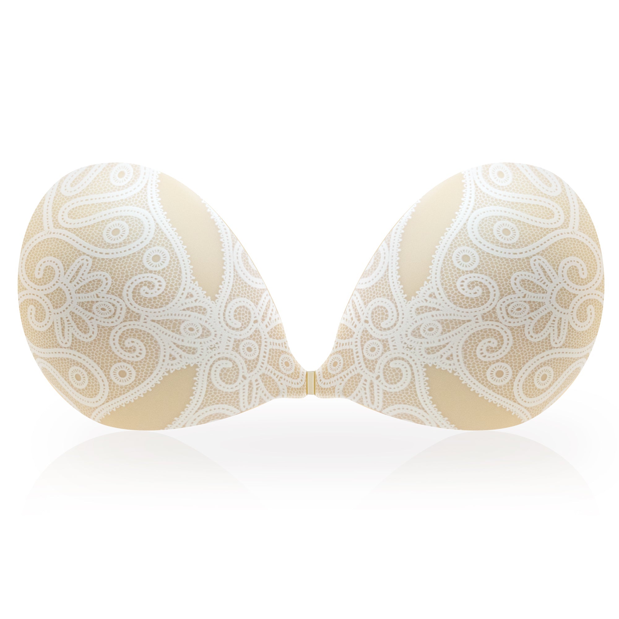 Amabobo Strapless Push Up Bra with Clear Strap Convertible