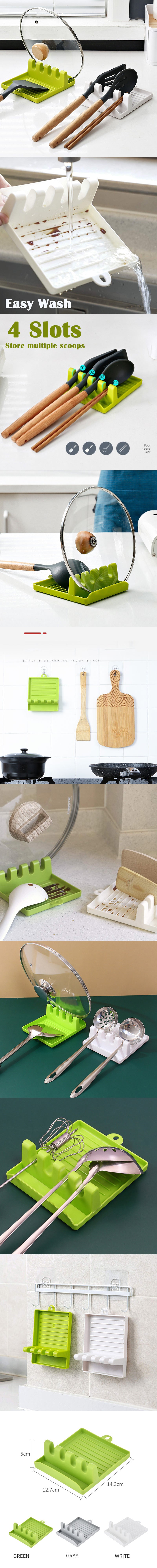 Kitchen Spoon Holders and Pot Lid Rack