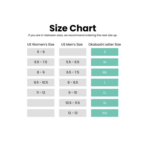 Size Chart – Okabashi Australia