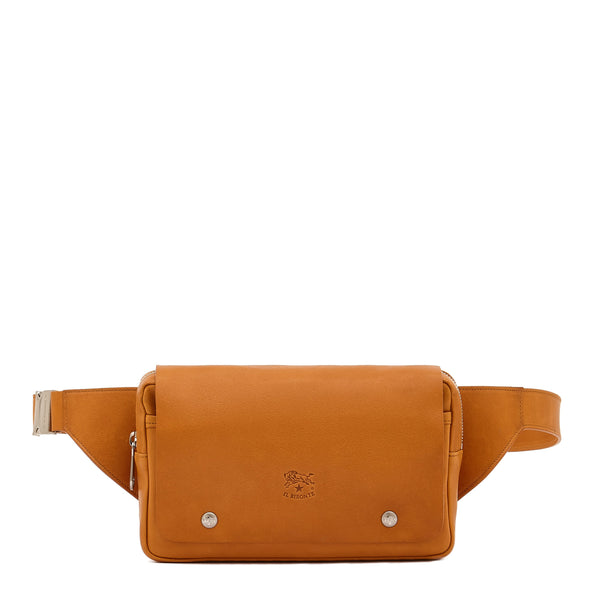 Brolio | Sac banane pour homme en cuir vintage couleur sépia