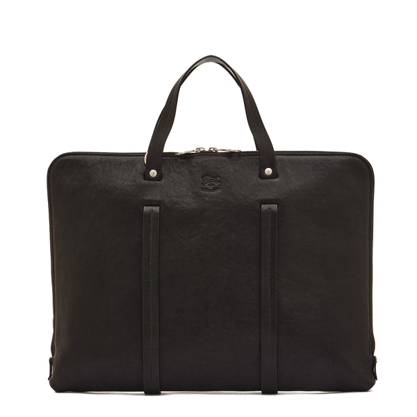 Brolio  Men's Briefcase in Vintage Leather color Black – Il Bisonte