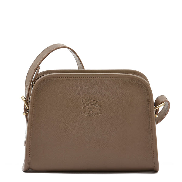 Frame  Travel bag in vintage leather color sepia – Il Bisonte