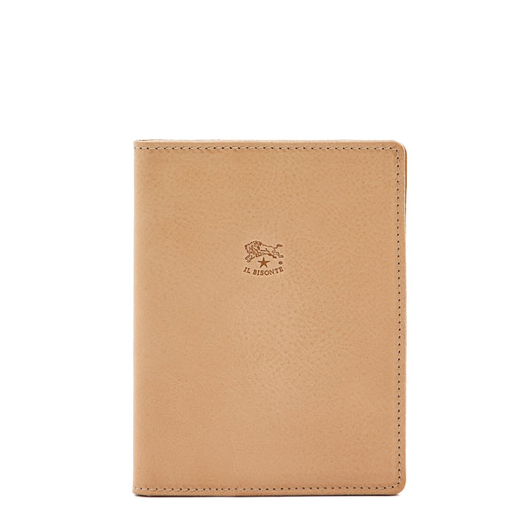 Wallet in Calf Leather color Natural