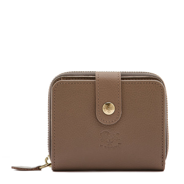 Women's coin purse in calf leather color caramel – Il Bisonte