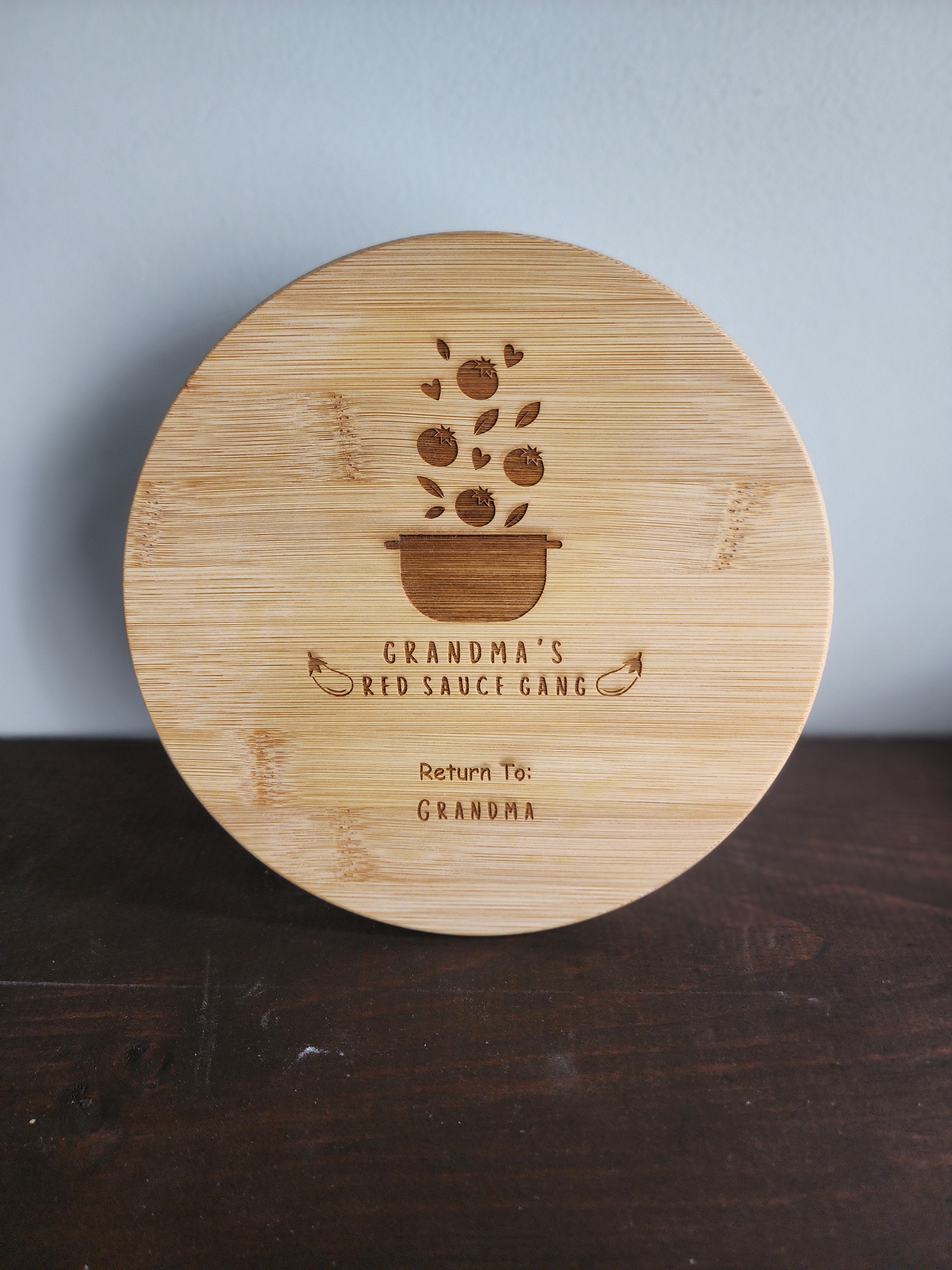 Glass Container with Bamboo Lid Set
