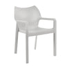 Design Warehouse Cape Cafe Dining Chair Grey front angle 124520