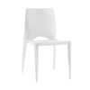 Design Warehouse - 124536 - Stiletto Stackable Dining Side Chair  - White