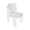 Design Warehouse - 124536 - Stiletto Stackable Dining Side Chair  - White