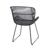 Design Warehouse - 126200 - Nairobi Woven Dining Armchair  - Black