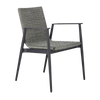 Design Warehouse - 126786 - Baltic Outdoor Dining Chair  - Charcoal cc