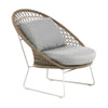 Design Warehouse - 127784 - Basket Outdoor Rope Relaxing Chair  - Camel