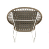 Design Warehouse - 127784 - Basket Outdoor Rope Relaxing Chair  - Camel