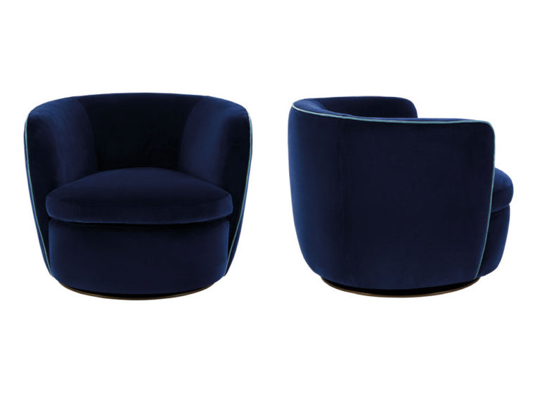 blue contemporary chair - bellagio