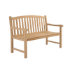 Design Warehouse - Bowback 2-Seater Teak Outdoor Bench 42030772617515- cc