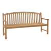 Design Warehouse - Bowback 3-Seater Teak Outdoor Bench 42030821277995- cc