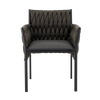Design Warehouse - 126979 - Calvin Outdoor Dining Chair  - Coal cc