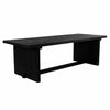 Design Warehouse - 127545 - Denis Outdoor Reclaimed Teak Dining Table (Black)  - Black