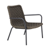Design Warehouse - 127556 - Dennis Outdoor Relaxing Chair (Charcoal)  - Charcoal cc