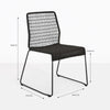 Design Warehouse - 125348 - Edge Wicker Dining Side Chair  - Black