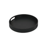 Handi Small Outdoor Aluminum Round Tray (Charcoal)