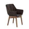 Picture of James Outdoor Wicker and Reclaimed Teak Dining Armchair